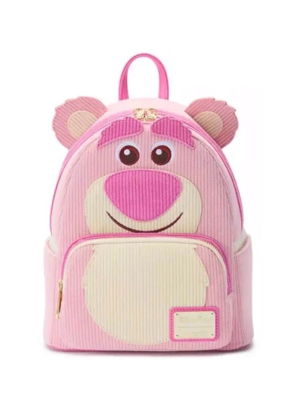 Disney Parks Loungefly Toy Story 3 Lotso Pastel Corduroy Mini Backpack NWT